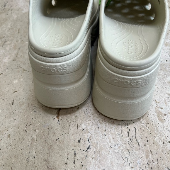 Crocs Siren Clog Bone Men's 10 Women's 12 Nude/Bone Platform Retro Summer - Picture 3 of 7